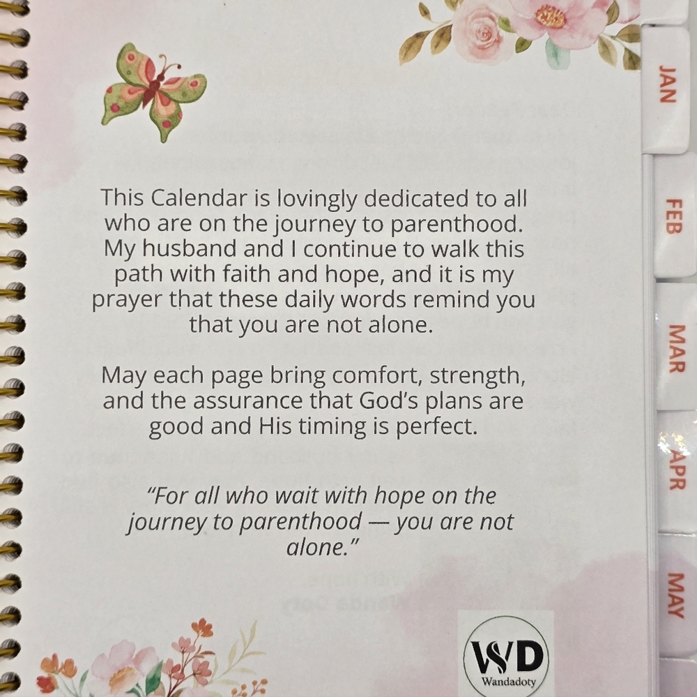 Prayers of Hope Floral Spiral Non-Dated Journal/Calendar  Bundle - Picture 3 of 13